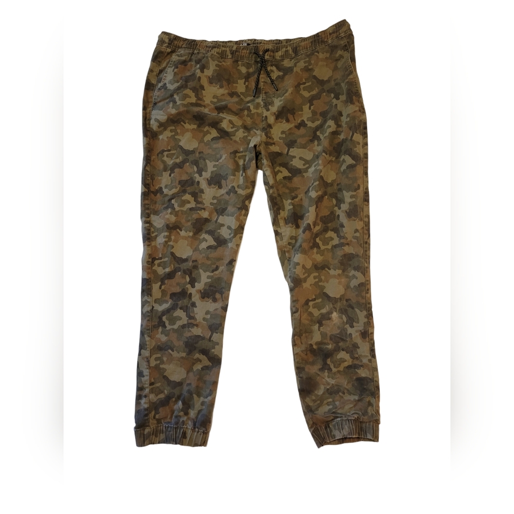 Men's camo jogger pants XL